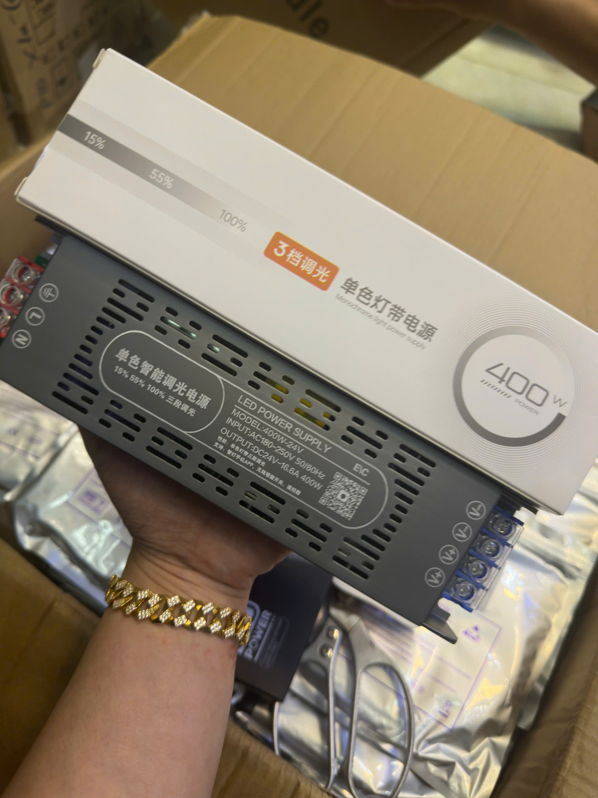 Nguồn mỏng 24v 400w chỉnh dimer ánh sáng